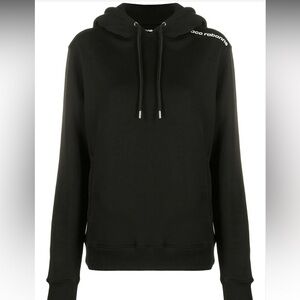 Black Paco Rabanne logo women’s Hoodie $380 M sweatshirt designer spring casual